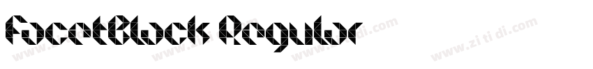 FacetBlack Regular字体转换
